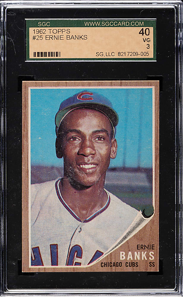 1962 Topps #25 Ernie Banks SGC VG 40