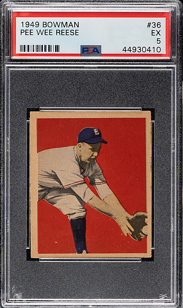 1949 Bowman #36 Pee Wee Reese PSA EX 5