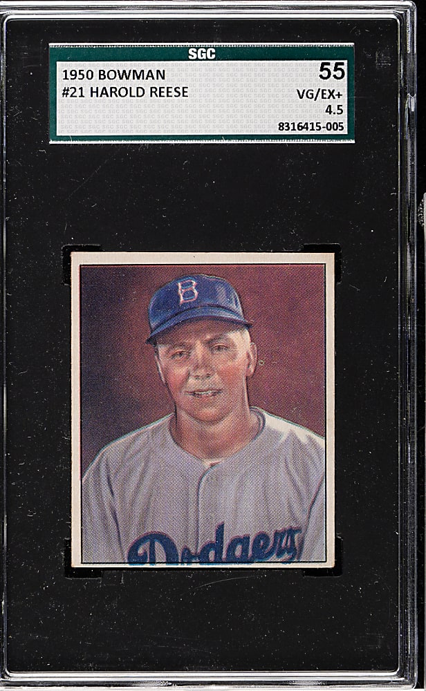 1950 Bowman #21 Pee Wee Reese SGC VG/EX+ 55