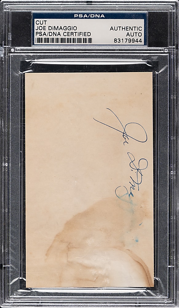Joe DiMaggio Cut Signature - PSA/DNA