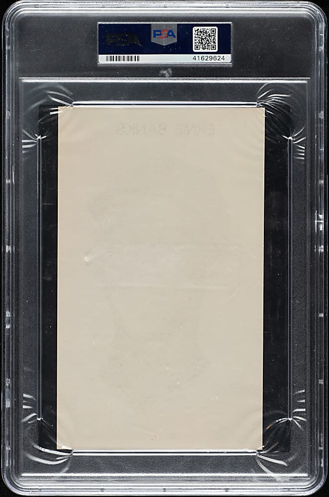1972 Chicago Cubs Team Issue Ernie Banks PSA EX-MT 6