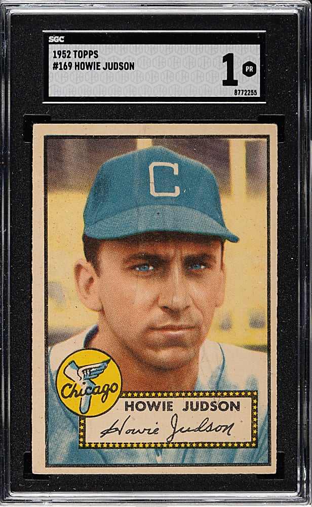 1952 Topps #169 Howie Judson SGC POOR 1 - "Canadian" Gray Back