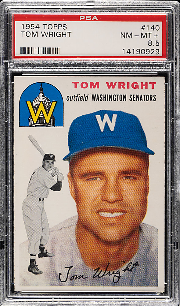 1954 Topps #140 Tom Wright PSA NM-MT+ 8.5