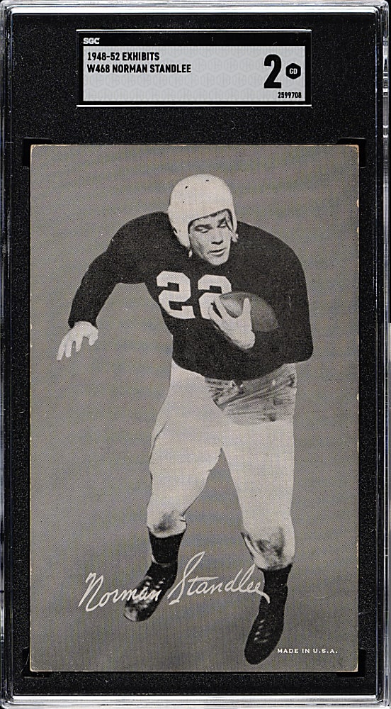 1948-1952 W468 Football Exhibits Norm Standlee SGC GOOD 2