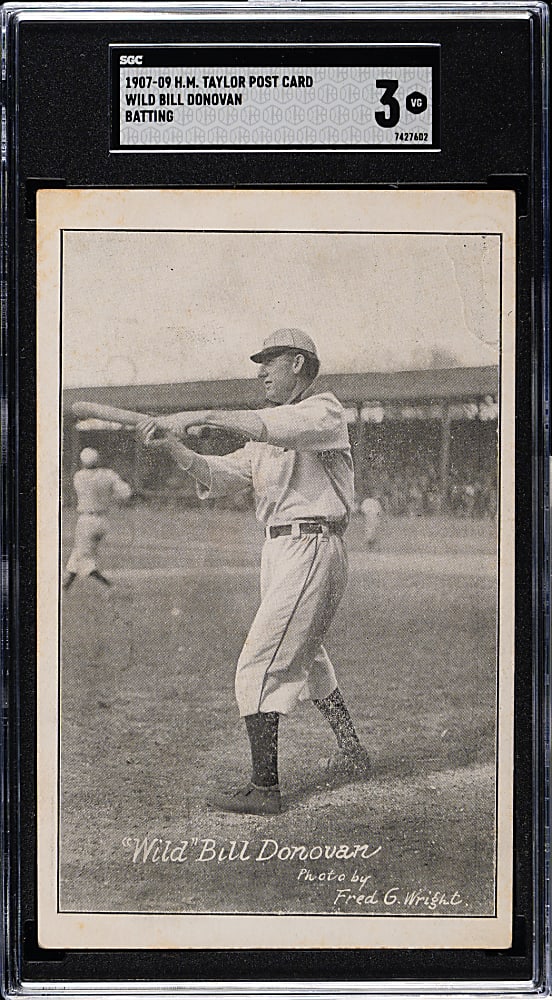 1907-1909 H. M. Taylor Postcard Wild Bill Donovan SGC VG 3