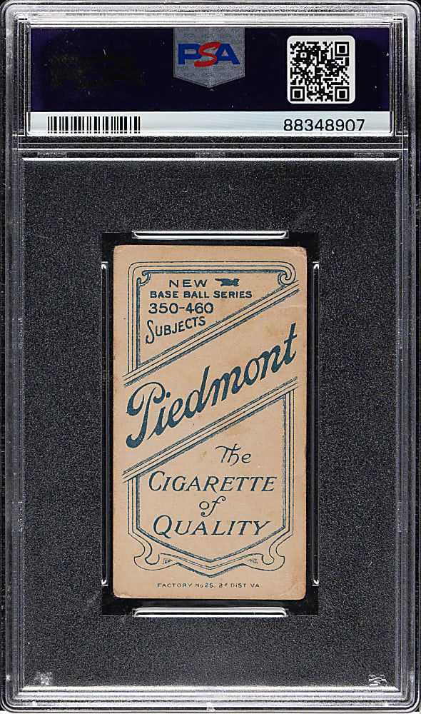1909-1911 T206 White Border Hughie Jennings Both Hands Showing PSA GOOD 2