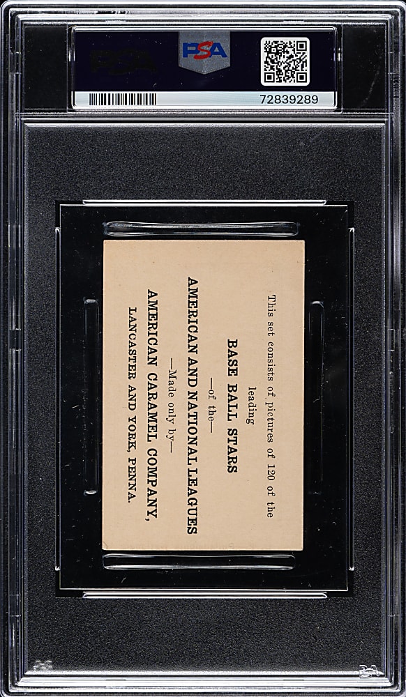 1922 E121 American Caramel (Series of 120) Fred Williams PSA VG-EX 4