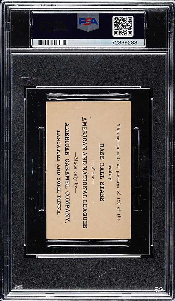1922 E121 American Caramel (Series of 120) Curtis Walker PSA EX 5