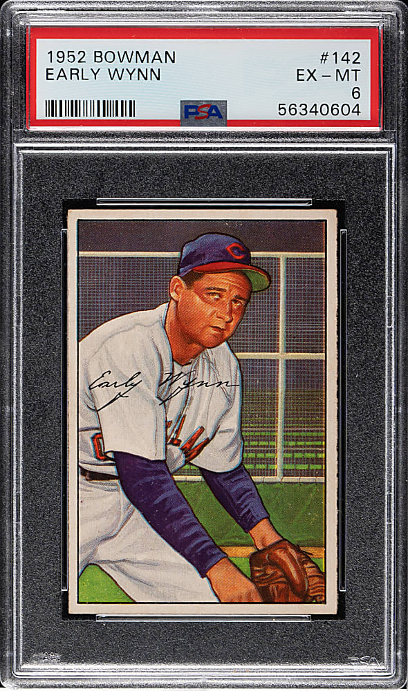 1952 Bowman #142 Early Wynn PSA EX-MT 6