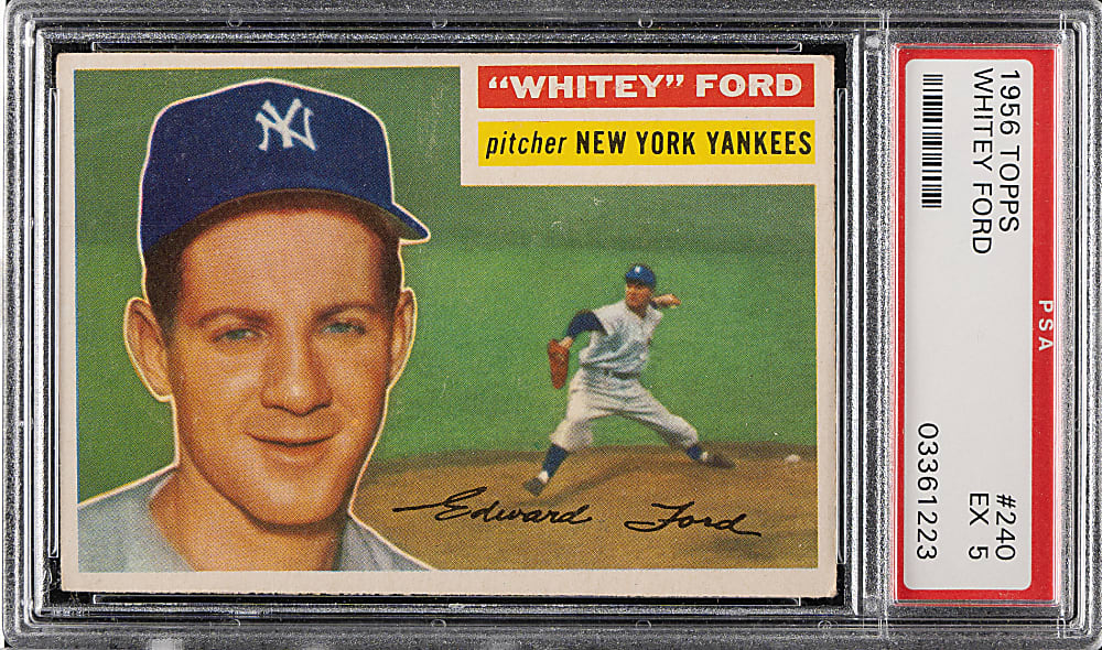 1956 Topps #240 Whitey Ford PSA EX 5