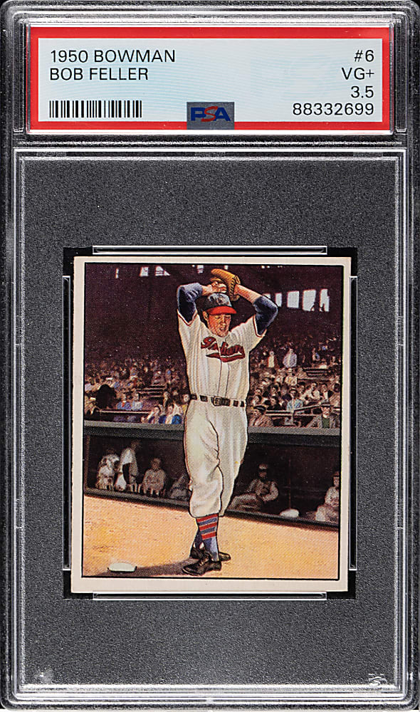 1950 Bowman #6 Bob Feller PSA VG+ 3.5