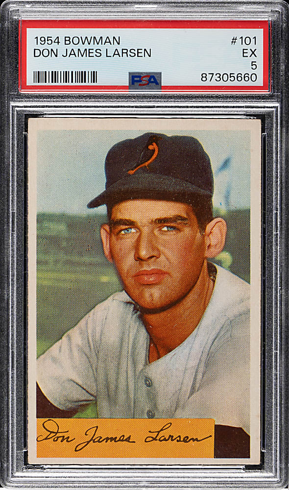 1954 Bowman #101 Don Larsen Rookie PSA EX 5