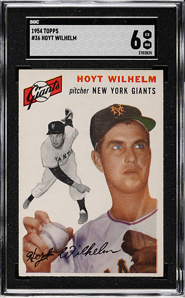 1954 Topps #36 Hoyt Wilhelm SGC EX/NM 6
