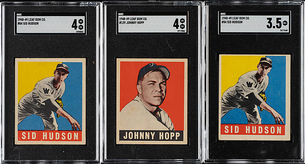 1948-1949 Leaf SGC-Graded Collection (7)