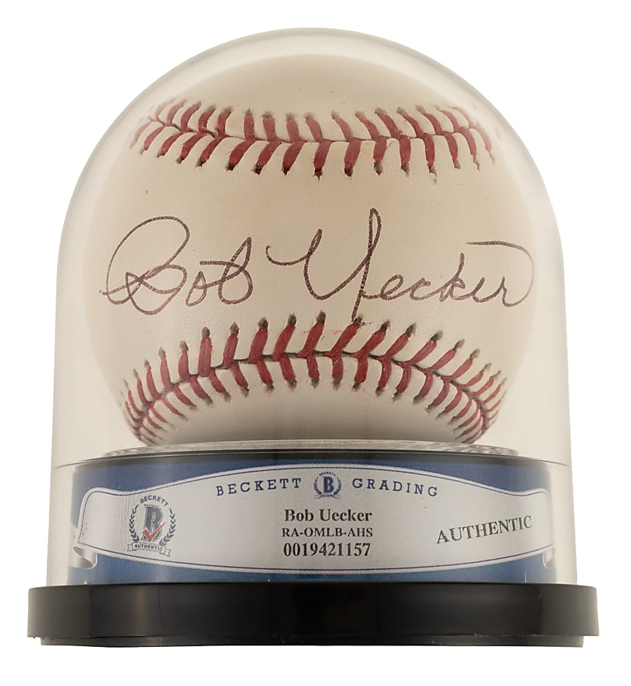 Bob Uecker Single-Signed Baseball - Beckett