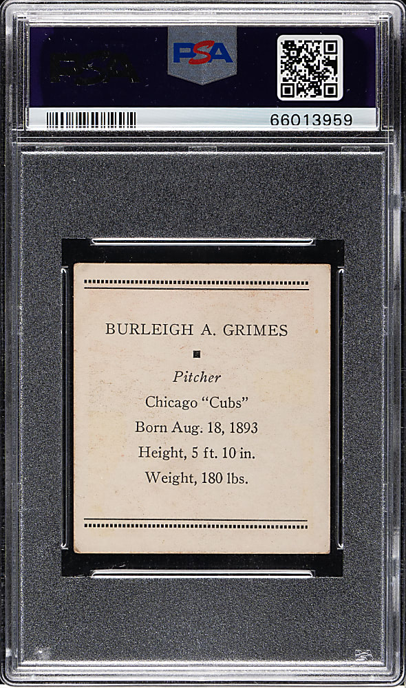 1933 R305 Tattoo Orbit Burleigh Grimes PSA VG-EX 4