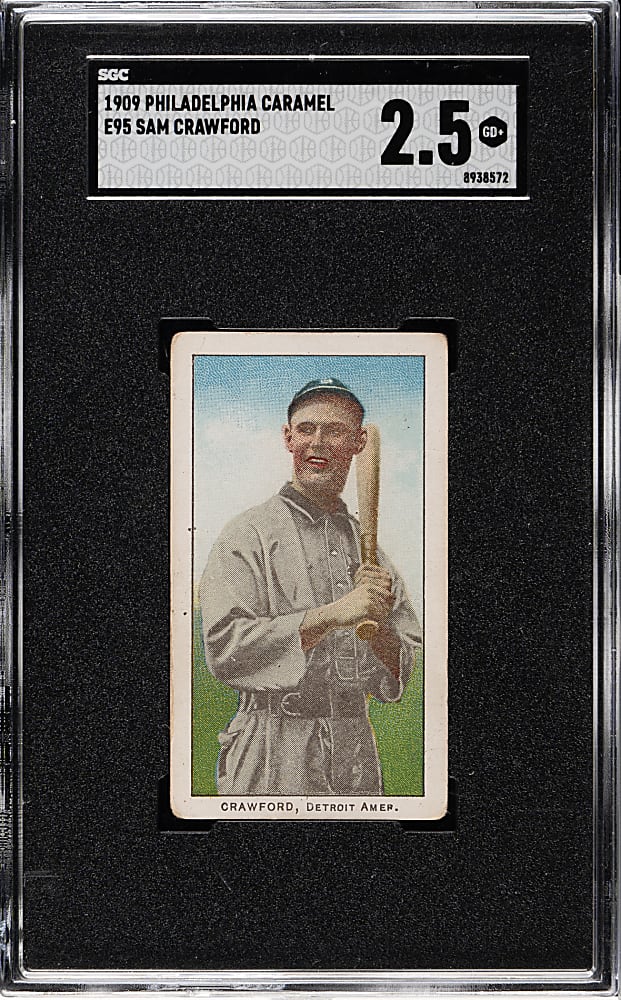 1909 E95 Philadelphia Caramel Sam Crawford SGC GOOD+ 2.5