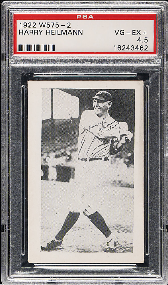 1922 W575-2 Harry Heilmann PSA VG-EX+ 4.5