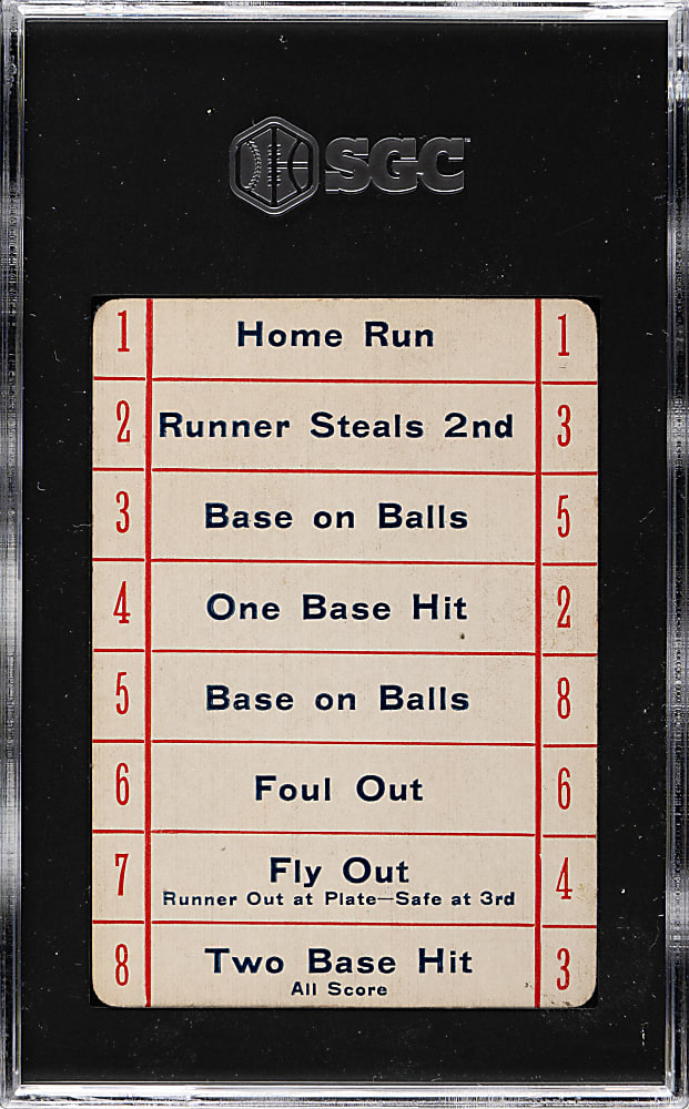 1913 Lajoie Game Card Nap Lajoie Blue Back SGC EX/NM 6