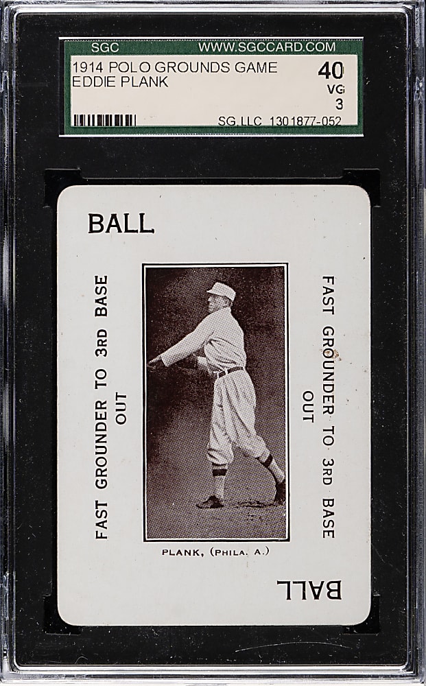 1914 WG4 Polo Grounds Game Eddie Plank SGC VG 40