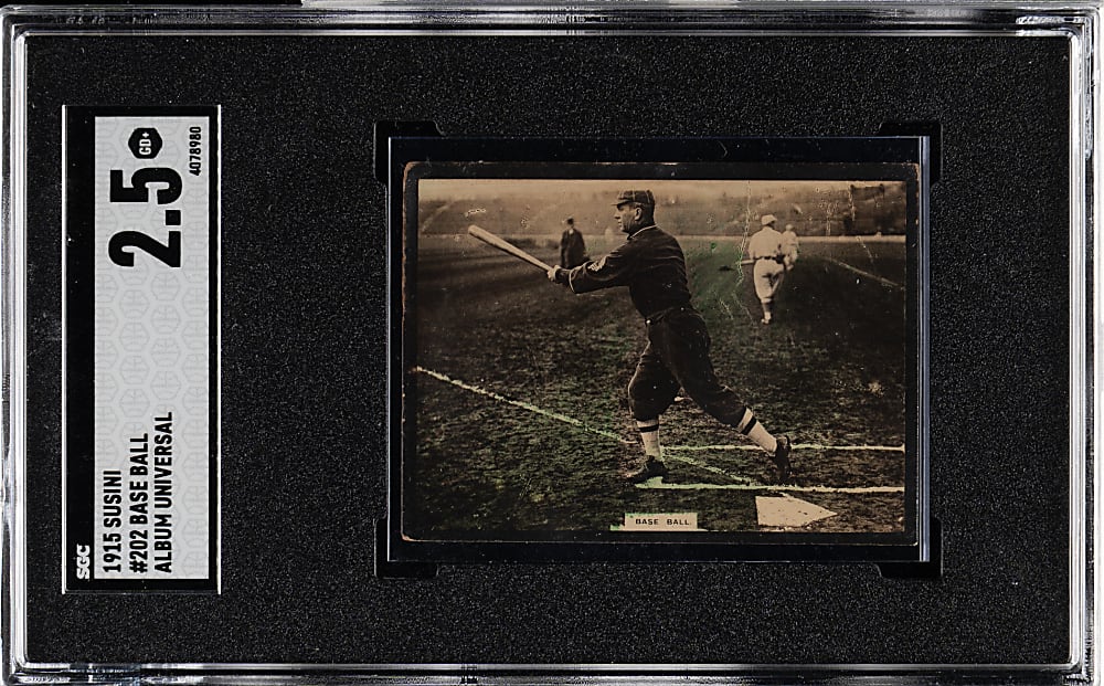 1915 Susini Cuban Tobacco #202 Base Ball (Tris Speaker) SGC GOOD+ 2.5