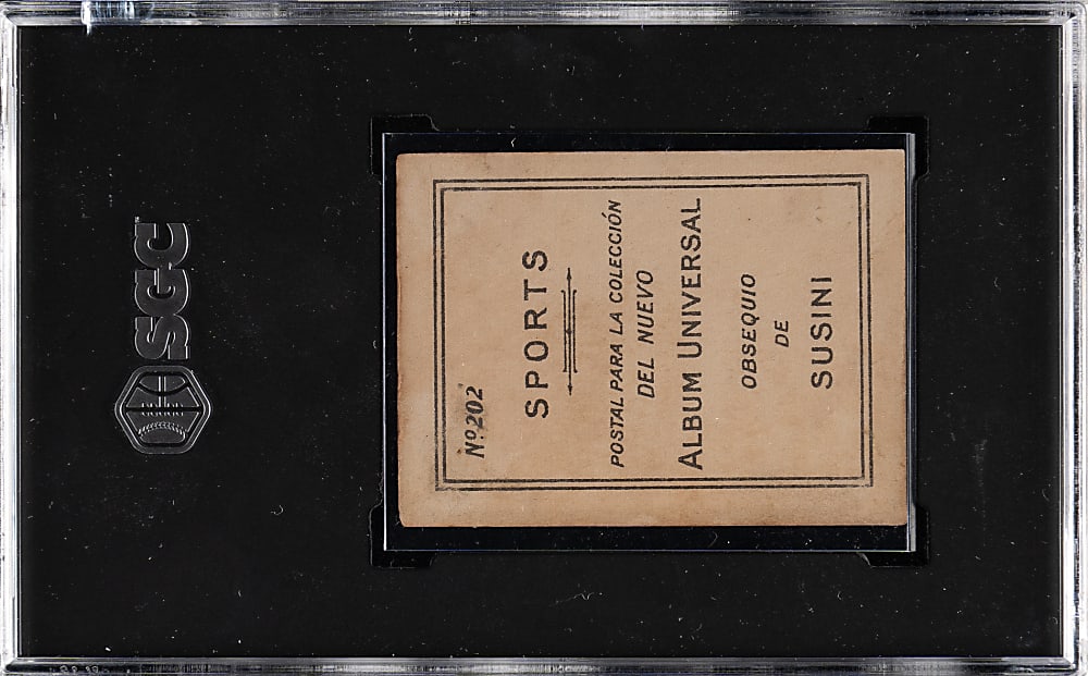 1915 Susini Cuban Tobacco #202 Base Ball (Tris Speaker) SGC GOOD+ 2.5