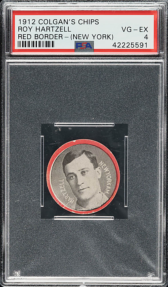 1912 E270 Colgan's Chips "Red Borders" Roy Hartzell PSA VG-EX 4