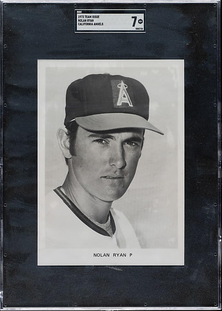 1973 California Angels Team Issue Nolan Ryan SGC NM 7