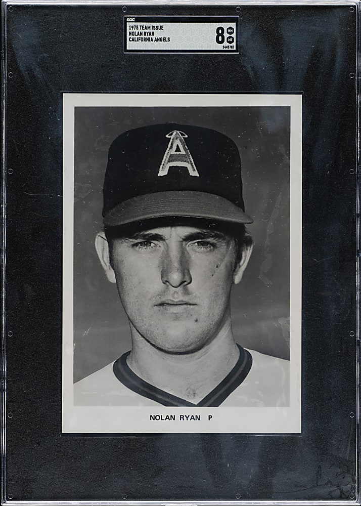 1975 California Angels Team Issue Nolan Ryan SGC NM/MT 8