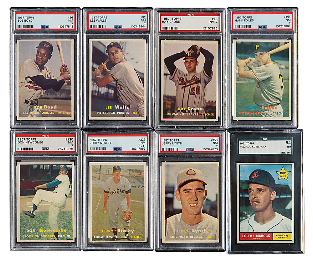 1957 Topps PSA- and SGC-Graded Collection (12)