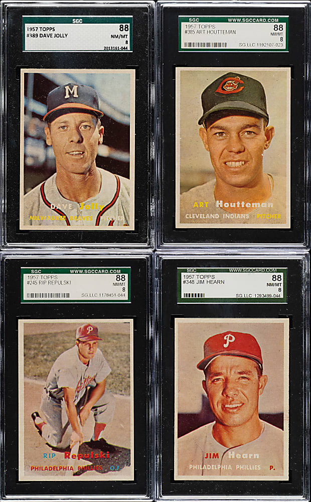 1957 Topps SGC NM/MT 88 Collection (11)
