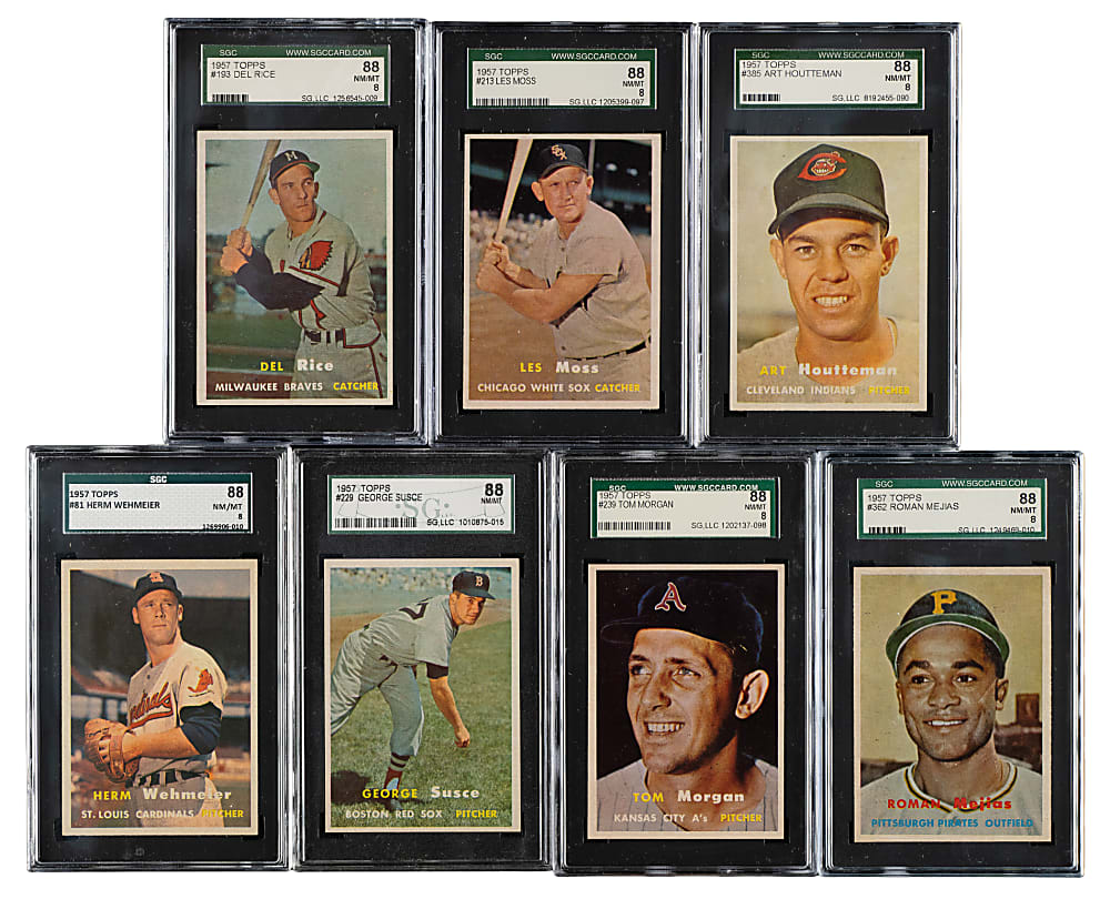 1957 Topps SGC NM/MT 88 Collection (11)