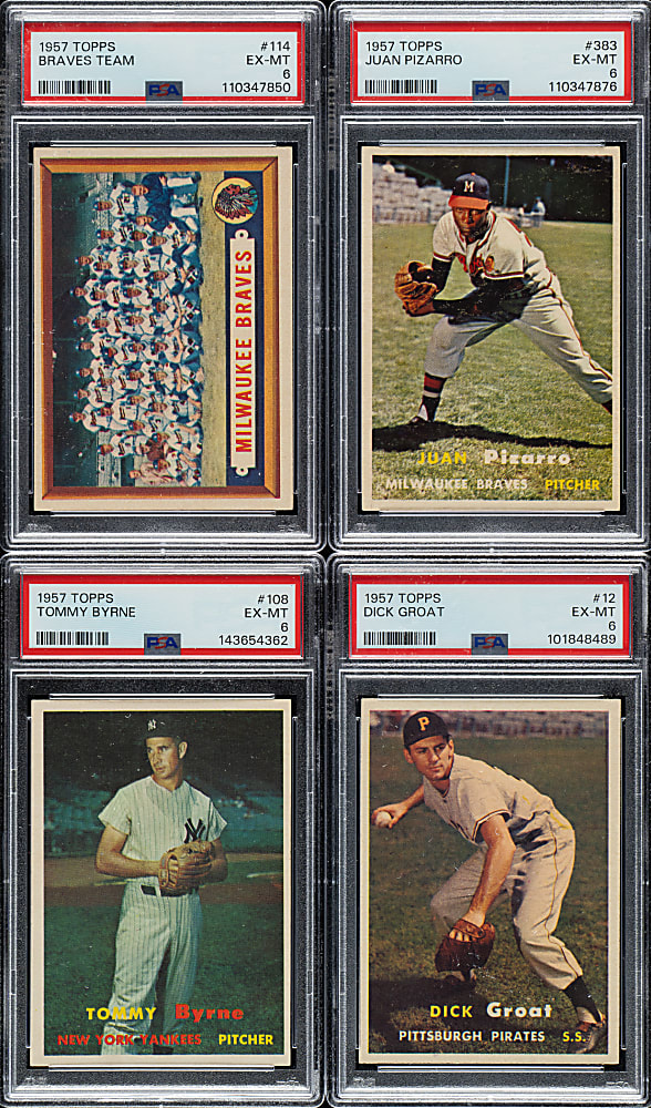 1957 Topps PSA EX-MT 6 Collection (15)