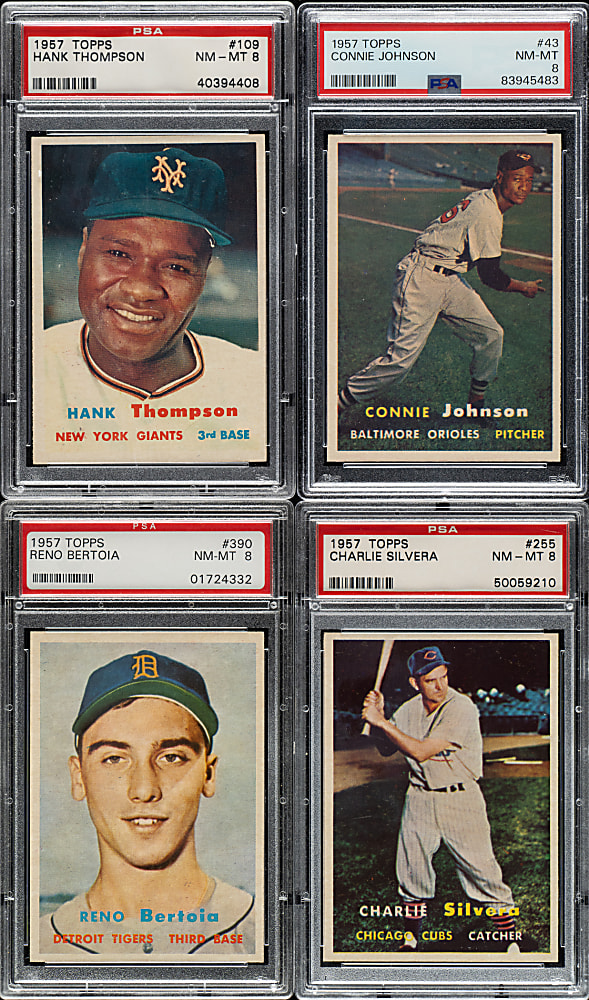 1957 Topps PSA NM-MT 8 Collection (20)