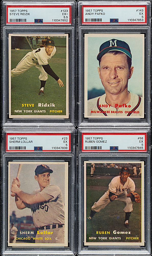 1957 Topps PSA-Graded Collection (17)