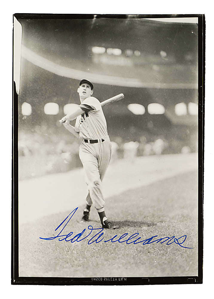 Ted Williams Signed Photograph - JSA