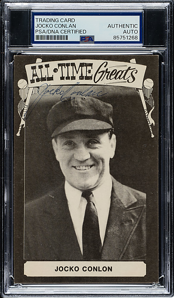 Signed 1973-1980 TCMA All-Time Greats Jocko Conlan - PSA/DNA
