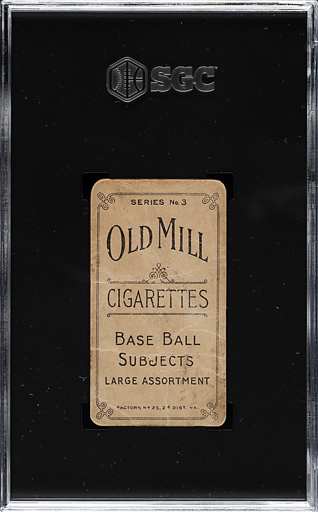 1910 T210 Old Mill Tobacco "Series 3" Oliver Mills SGC POOR 1