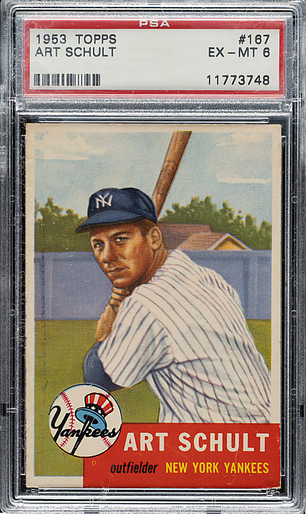 1953 Topps #167 Art Schult PSA EX-MT 6