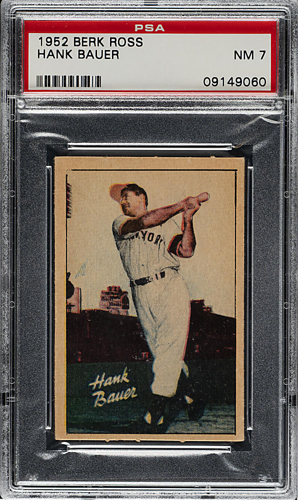 1952 Berk Ross Hank Bauer PSA NM 7