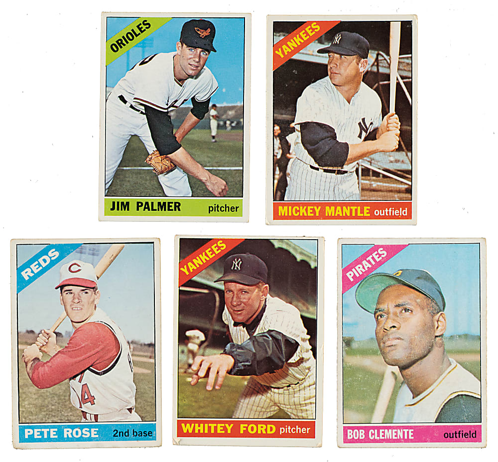 1966 Topps Near-Complete Set (459/598) Including Mickey Mantle and Jim Palmer Rookie