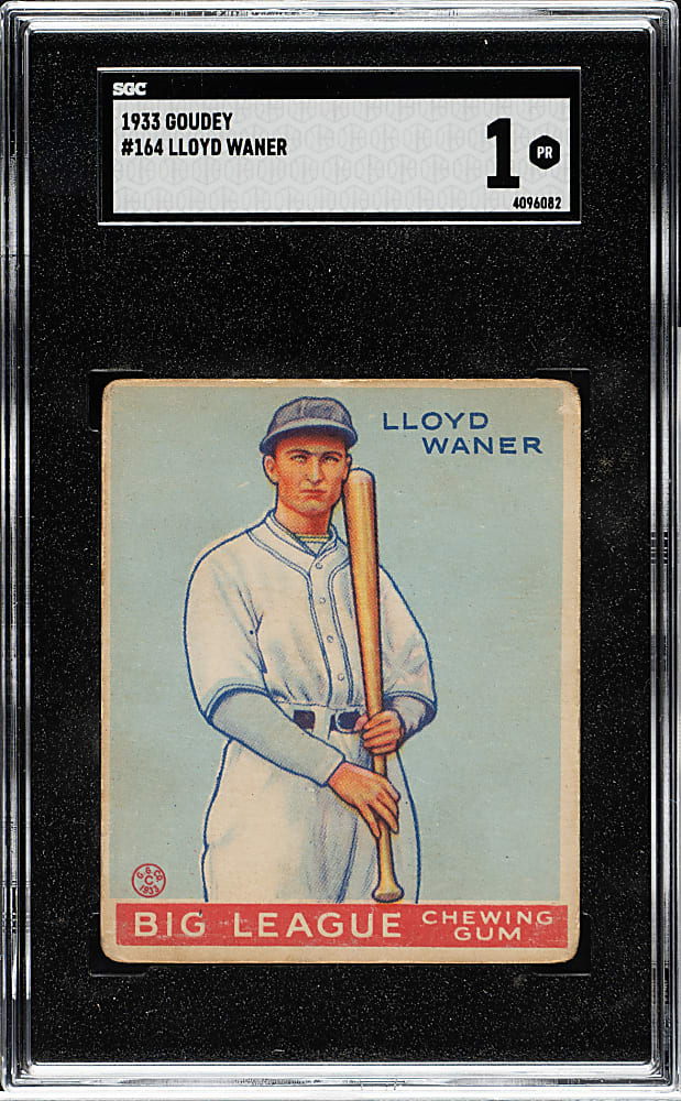 1933 R319 Goudey #164 Lloyd Waner SGC POOR 1