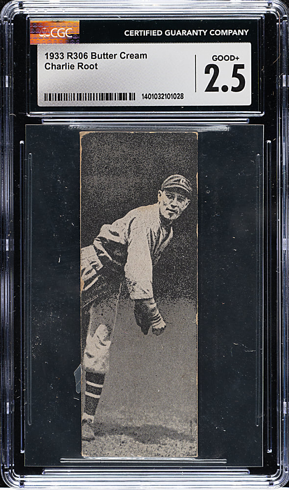 1933 R306 Butter Cream Confectionery Charles Root CGC GOOD+ 2.5