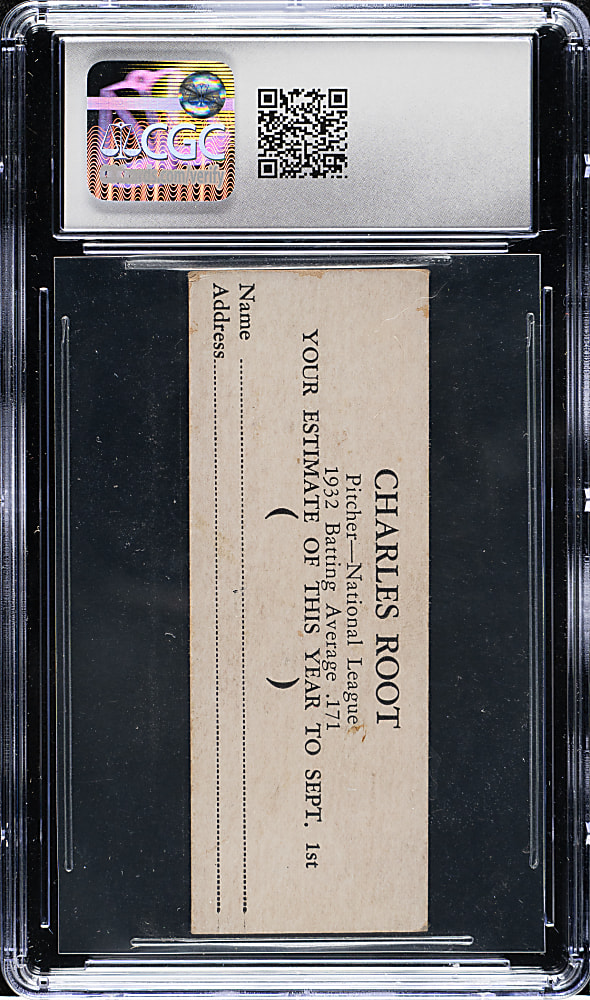 1933 R306 Butter Cream Confectionery Charles Root CGC GOOD+ 2.5