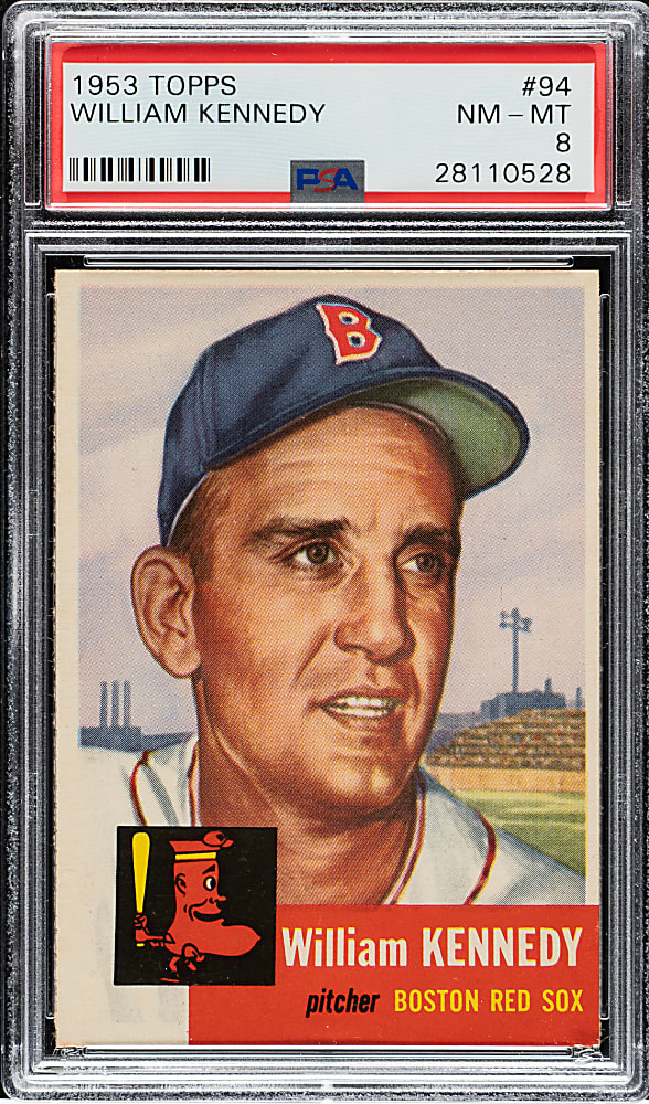 1953 Topps #94 Bill Kennedy PSA NM-MT 8
