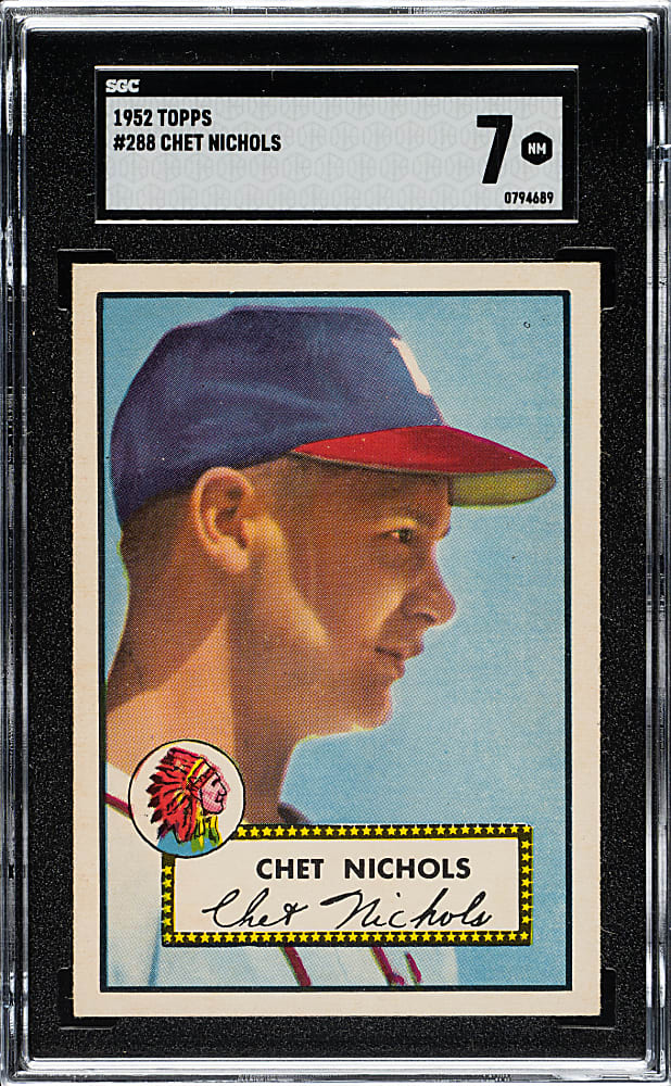 1952 Topps #288 Chet Nichols SGC NM 7