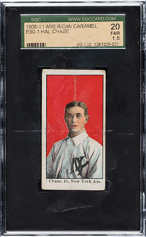 1909-1911 E90-1 American Caramel Hal Chase SGC FAIR 20