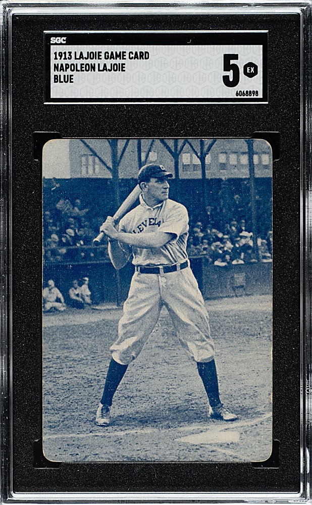 1913 Lajoie Game Card Nap Lajoie Blue Back SGC EX 5