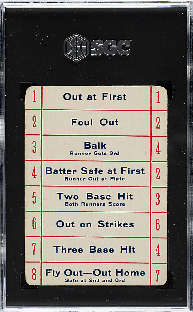 1913 Lajoie Game Card Nap Lajoie Blue Back SGC EX 5