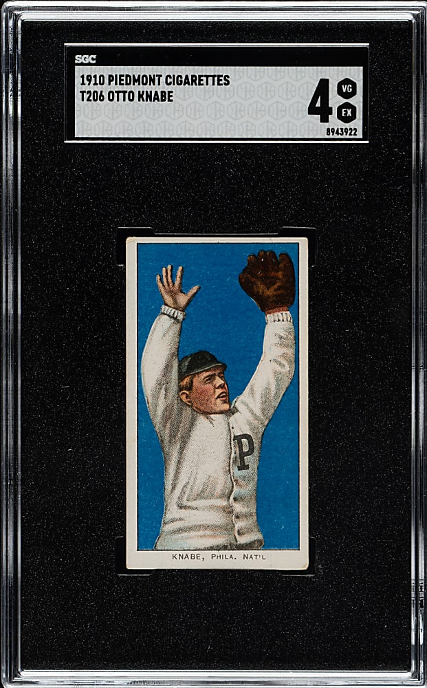 1909-1911 T206 White Border Otto Knabe SGC VG/EX 4